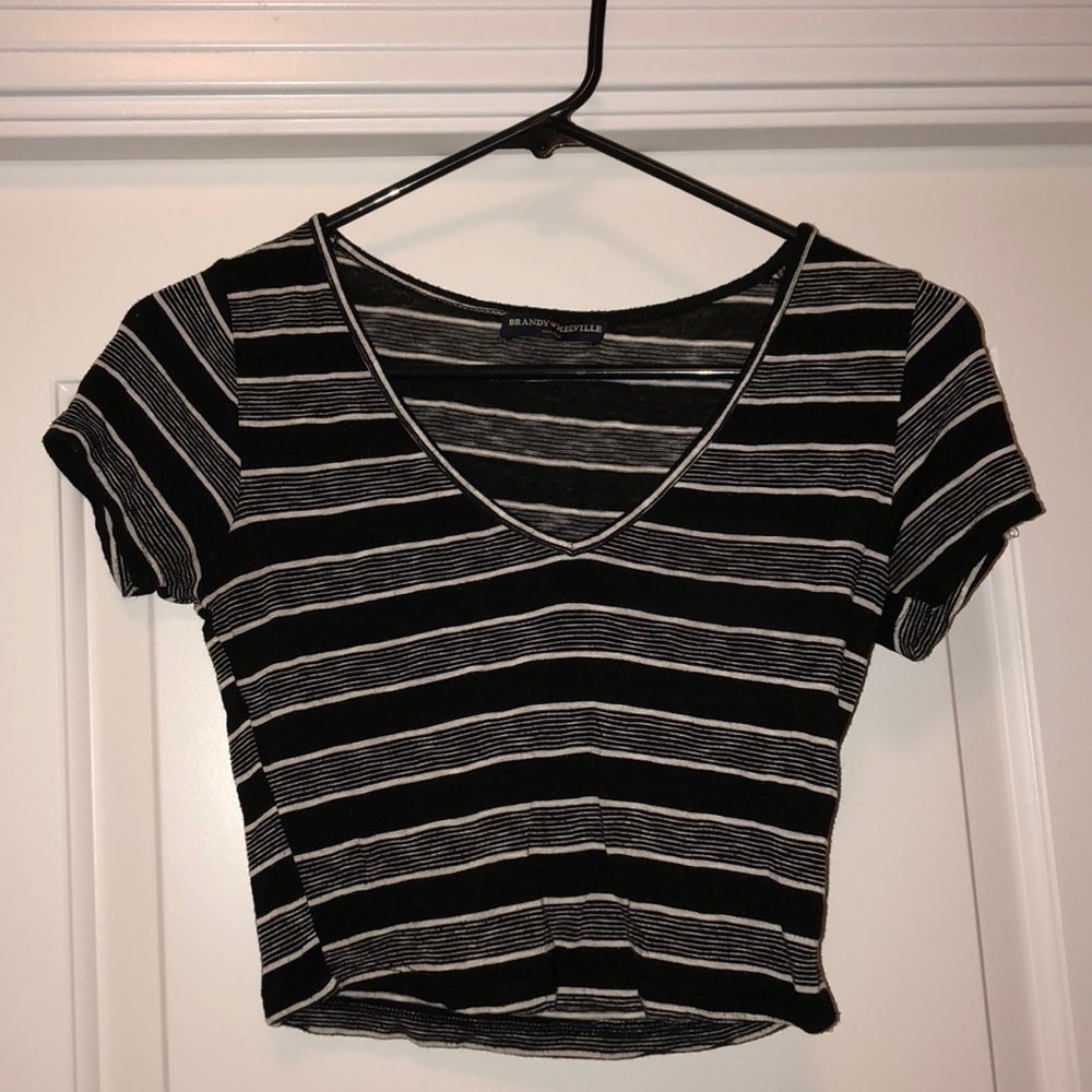 Brandy Melville Stripped Crop Top